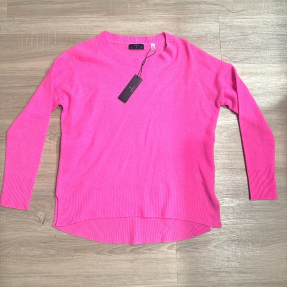 Tahari 100% Cashmere Sweater, Pink, Brand New Small